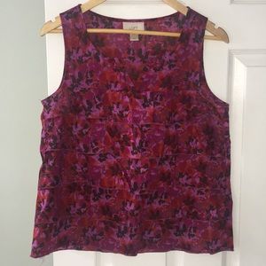 Anne Taylor loft ruffle tank